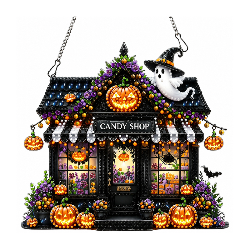 🎃 50% RABATT! ✨ Halloween DIY Glitzer-Hängeornament-Set – Funkelnde Farben, einfache Montage & kreativer Spaß – Perfekte Deko für gruselige Herbststimmung 🕸️