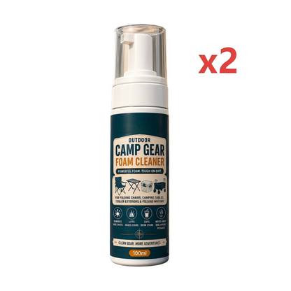 🏕️Schaumreiniger für Outdoor-Campingausrüstung mit Reinigungstuch – Kraftvolles Schaumspray zur Fleckenentfernung für Campingstühle, Tische, Kühlboxen und Klappwagen