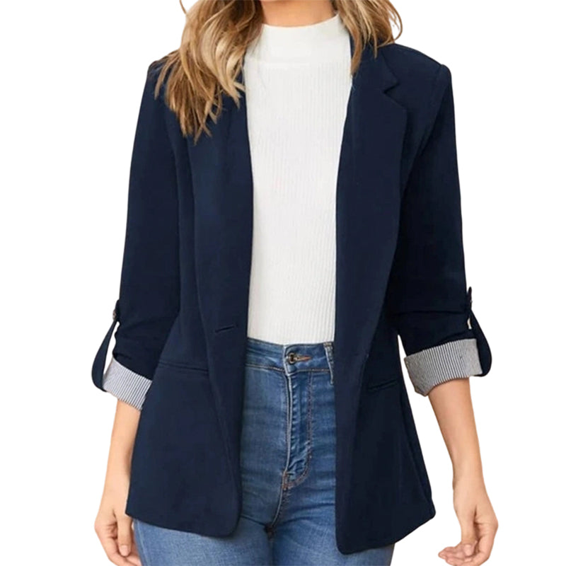 ☀️🧥Neuheiten – Eleganter Cardigan-Blazer – Weicher Fall und vielseitige Kombinierbarkeit, vom Büro bis zum Abend