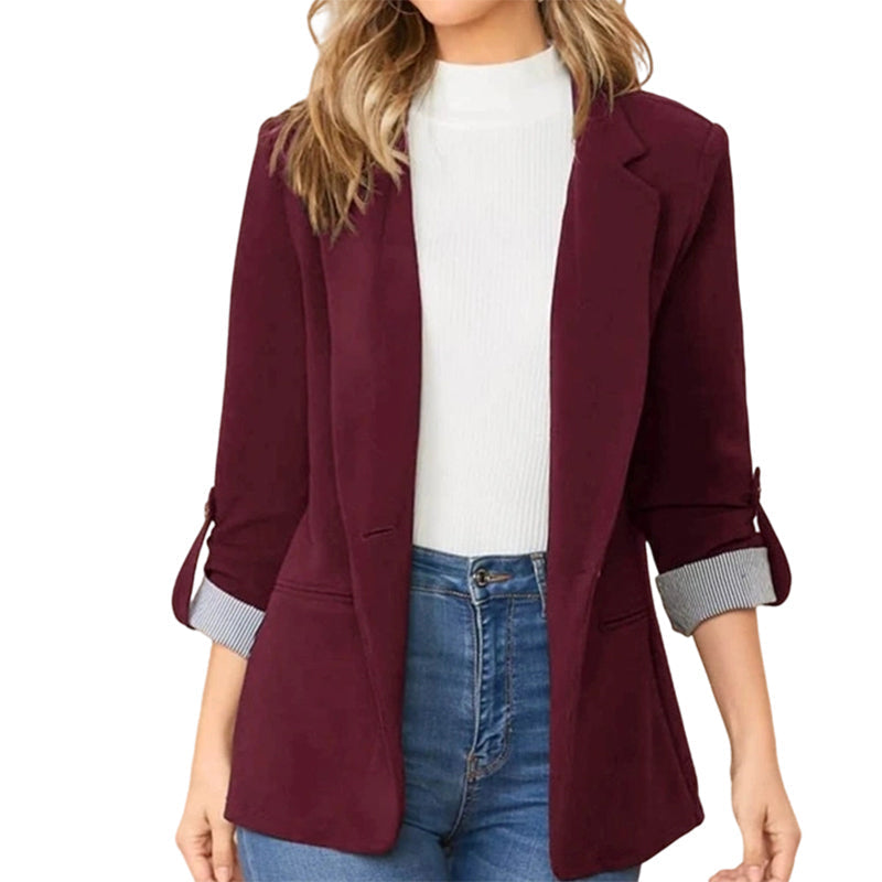 ☀️🧥Neuheiten – Eleganter Cardigan-Blazer – Weicher Fall und vielseitige Kombinierbarkeit, vom Büro bis zum Abend