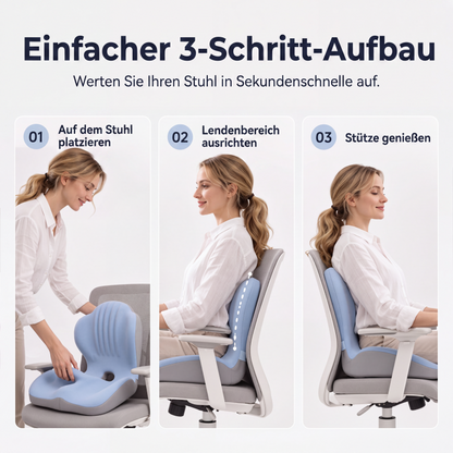 🔥 Heute -50 %!🚗🪑Ergonomisches Sitzkissen aus Memory-Schaum – Integrierte Rückenstütze, orthopädisch & vielseitig – Ideal für Bürostuhl, Auto & Homeoffice ✨