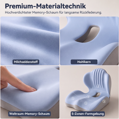 🔥 Heute -50 %!🚗🪑Ergonomisches Sitzkissen aus Memory-Schaum – Integrierte Rückenstütze, orthopädisch & vielseitig – Ideal für Bürostuhl, Auto & Homeoffice ✨