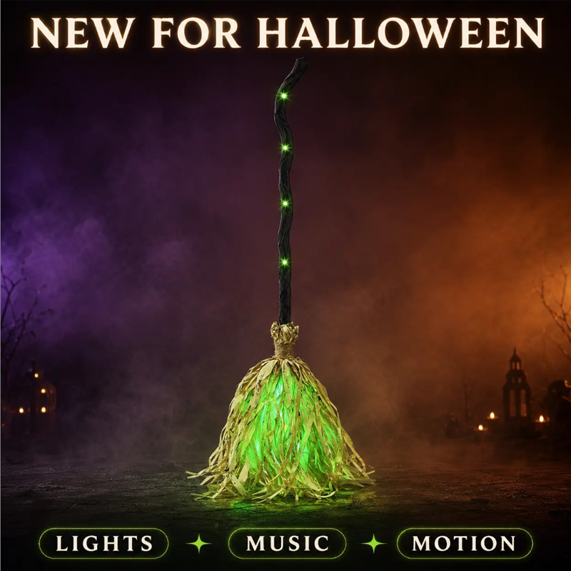 🧹 Langweilige Halloween-Deko? Dieser Hexenbesen fliegt wirklich – elektrisch & gruselig!