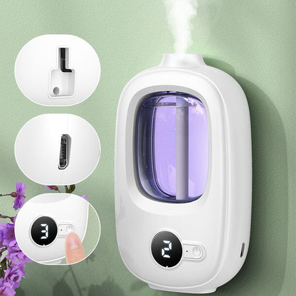 🎶Automatischer Aromatherapie-Diffusor 🌿✨ | Ultraschall-Zerstäubung · Zeitgesteuertes Sprühen · Smart Display · Wand- & Tischmontage