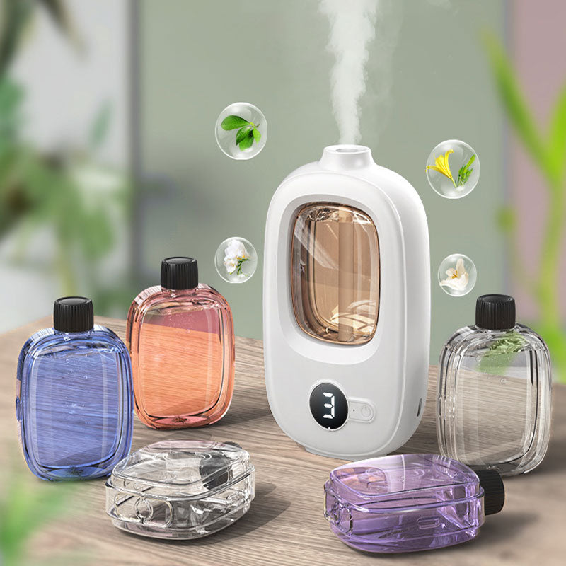 🎶Automatischer Aromatherapie-Diffusor 🌿✨ | Ultraschall-Zerstäubung · Zeitgesteuertes Sprühen · Smart Display · Wand- & Tischmontage