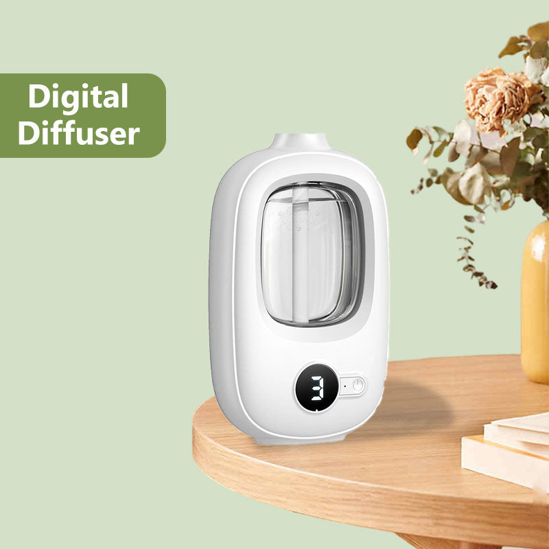 🎶Automatischer Aromatherapie-Diffusor 🌿✨ | Ultraschall-Zerstäubung · Zeitgesteuertes Sprühen · Smart Display · Wand- & Tischmontage