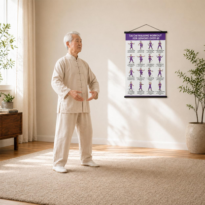 📢📢40 % RABATT !! ⏰Tai-Chi-Trainingsposter für Senioren