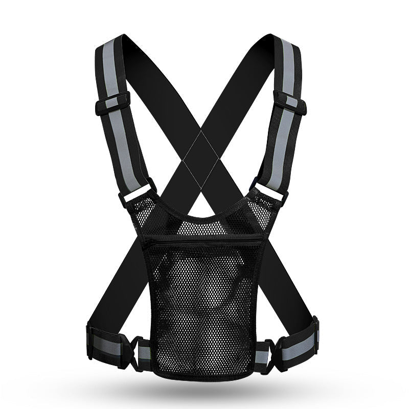 🦺✨ Reflektierende Weste mit hoher Sichtbarkeit – praktische Tasche, bequeme Passform und absolute Sicherheit beim Laufen bei Tag und Nacht 🌙🏃‍♂️