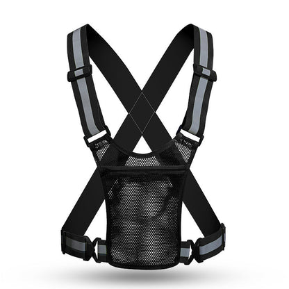 🦺✨ Reflektierende Weste mit hoher Sichtbarkeit – praktische Tasche, bequeme Passform und absolute Sicherheit beim Laufen bei Tag und Nacht 🌙🏃‍♂️