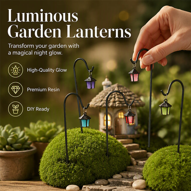 🌙 ✨ Leuchtende Retro-Laterne Pflanzenstecker, warmes Licht für Garten und Blumenbeete🌿