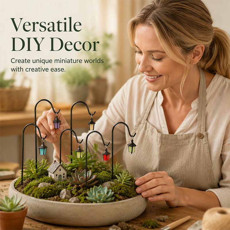 🌙 ✨ Leuchtende Retro-Laterne Pflanzenstecker, warmes Licht für Garten und Blumenbeete🌿