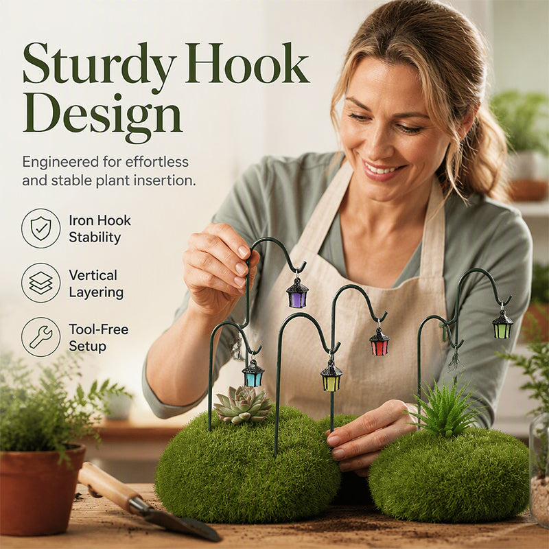 🌙 ✨ Leuchtende Retro-Laterne Pflanzenstecker, warmes Licht für Garten und Blumenbeete🌿