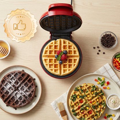 Mini-Elektro-Waffeleisen für ein einfaches Frühstück