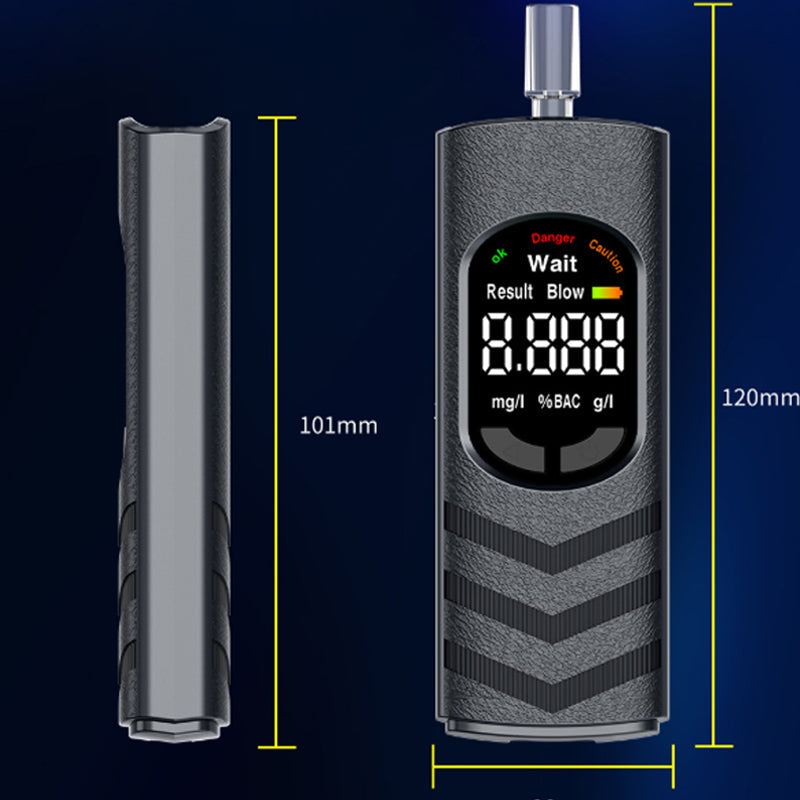 Wiederaufladbares Alkoholmessgerät mit LCD-Display und Sprachausgabe