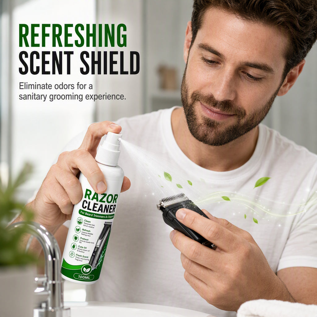 🪒 Verlängert die Lebensdauer Ihres Rasierers – das Reinigungsspray, das wirklich wirkt!