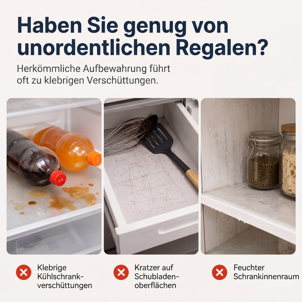 🧊 Ausgelaufene Soße im Kühlschrank? Diese Einlagen machen Schluss mit dem Putz-Chaos!