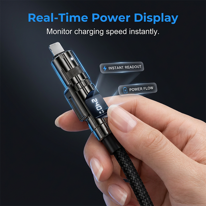 Smart Digital Display 4-in-1 Ladekabel