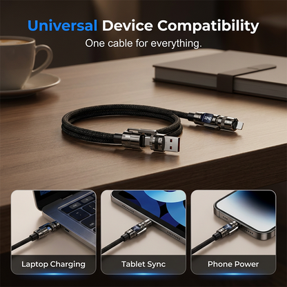 Smart Digital Display 4-in-1 Ladekabel