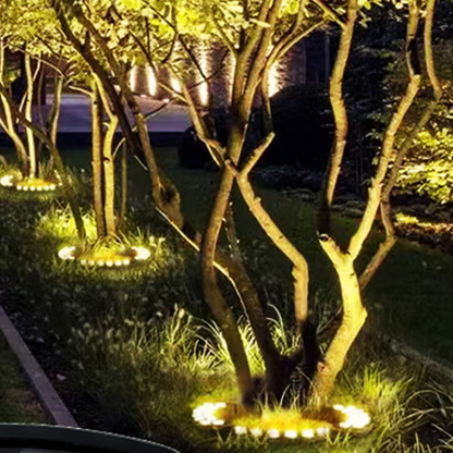 🌳💡Solar-Baumbeleuchtung in Ringform – Wetterfeste Außenstrahler für Bäume, Säulen und den Garten