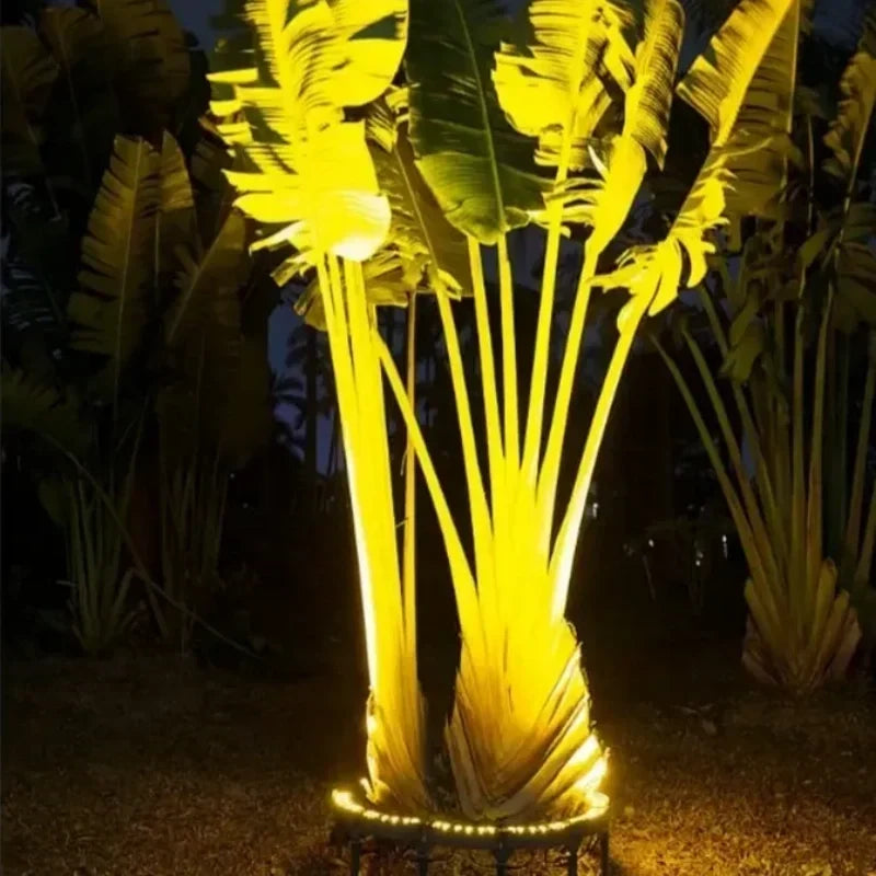 🌳💡Solar-Baumbeleuchtung in Ringform – Wetterfeste Außenstrahler für Bäume, Säulen und den Garten