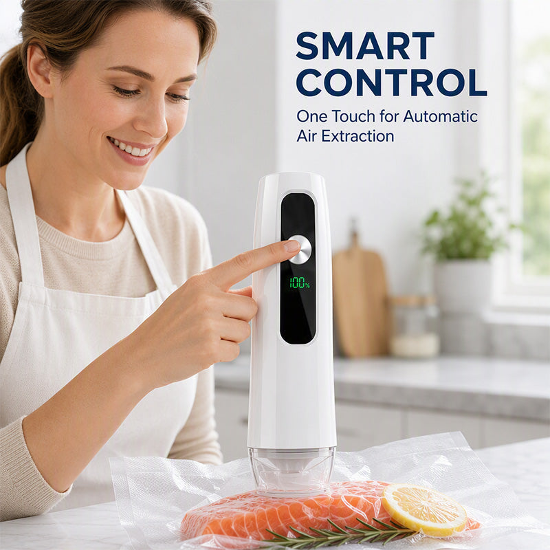 🥫 Lebensmittel bleiben 5x länger frisch – der handliche Vakuumierer für jede Küche!
