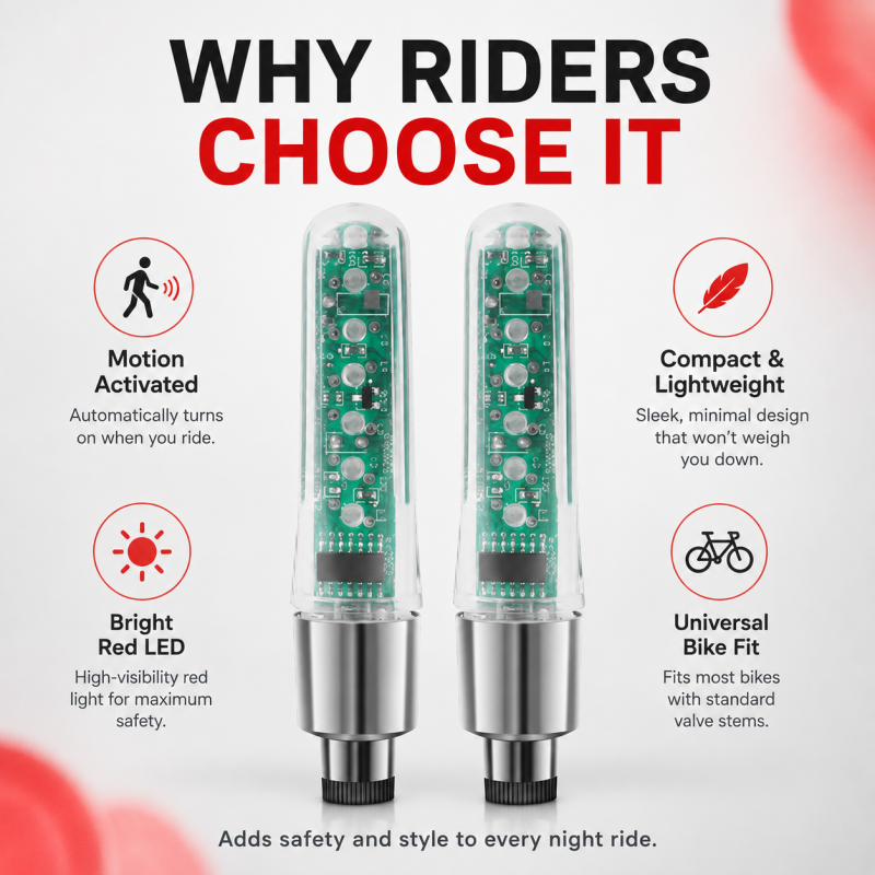 🚴 Nachts unsichtbar? Diese Ventil-Lichter machen dich von allen Seiten sichtbar!