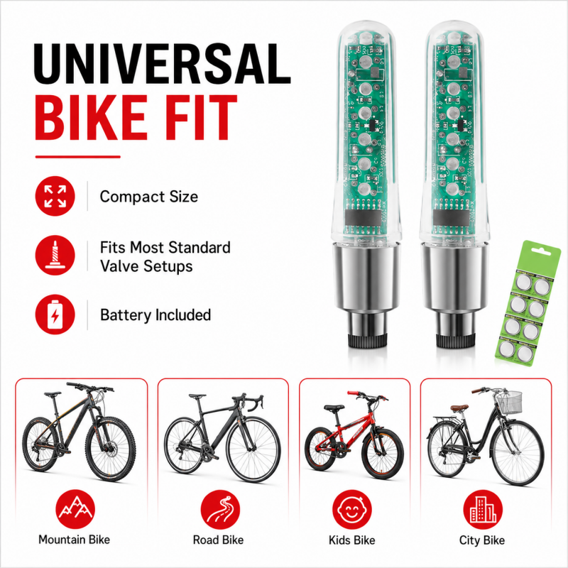 🚴 Nachts unsichtbar? Diese Ventil-Lichter machen dich von allen Seiten sichtbar!