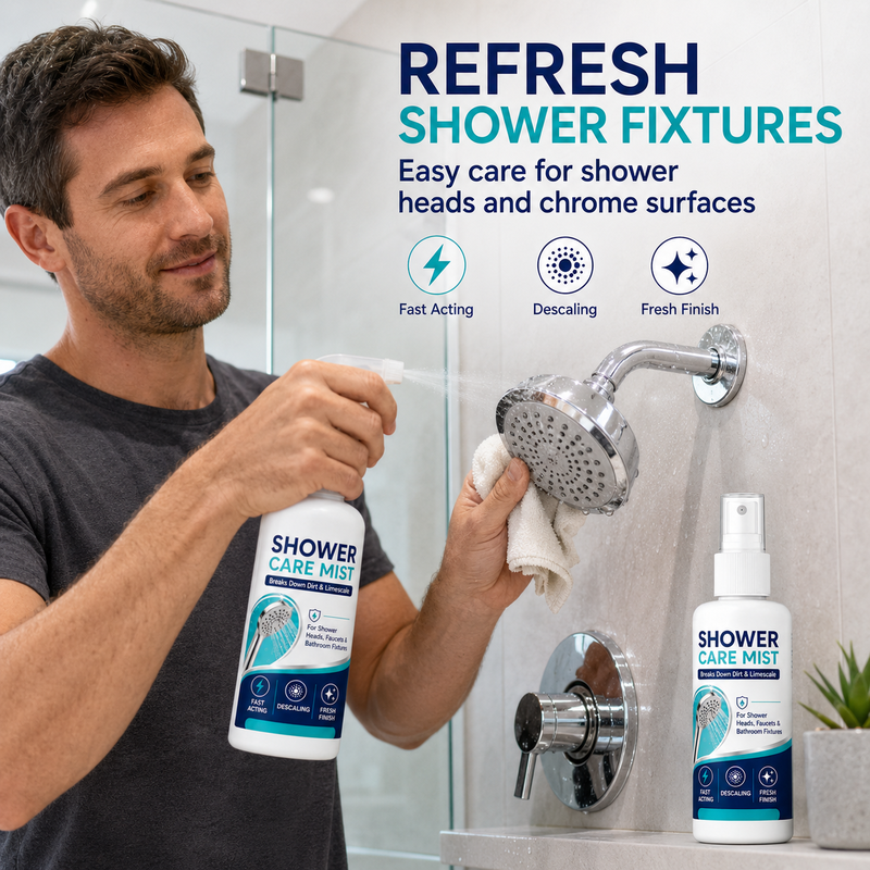 🚿 Kalkflecken auf der Duschwand? – Dieses Spray entfernt sie in Sekunden!