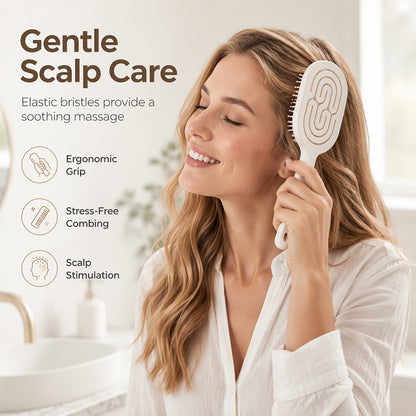 Abnehmbare, selbstreinigende und belüftete Haarbürste für Damen