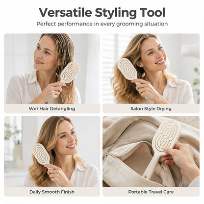 Abnehmbare, selbstreinigende und belüftete Haarbürste für Damen