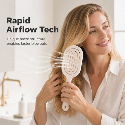 Abnehmbare, selbstreinigende und belüftete Haarbürste für Damen