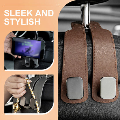 🚗 50 % RABATT! Organizer zum Einhängen an der Kopfstütze – Für Taschen und Einkäufe. Kein Herumrollen, sorgt für Ordnung auf den Sitzen. Einfach anzubringen. ✨