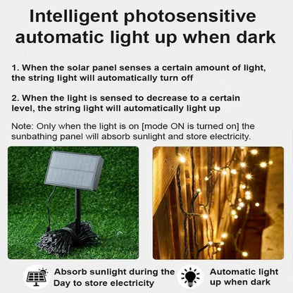 ✨ Garten zu dunkel? – Die Solar-Lichterkette bringt Licht ins Dunkel!