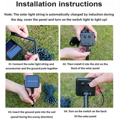 ✨ Garten zu dunkel? – Die Solar-Lichterkette bringt Licht ins Dunkel!