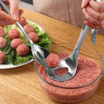 🥄 50 % RABATT ✨ Abtropflöffel für Fleischbällchen – Servieren ohne zu kleckern, auch für Eis und Melone geeignet, einfach und schnell 🍦🍈