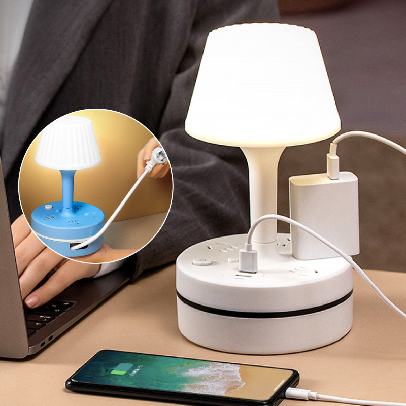 💡 Bedside Lamp with Charging Station – Light Up & Power Up Your Nightstand 🔌