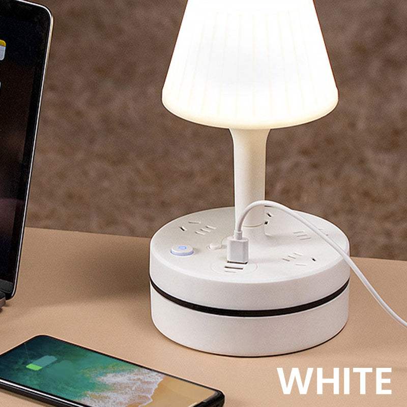 💡 Bedside Lamp with Charging Station – Light Up & Power Up Your Nightstand 🔌