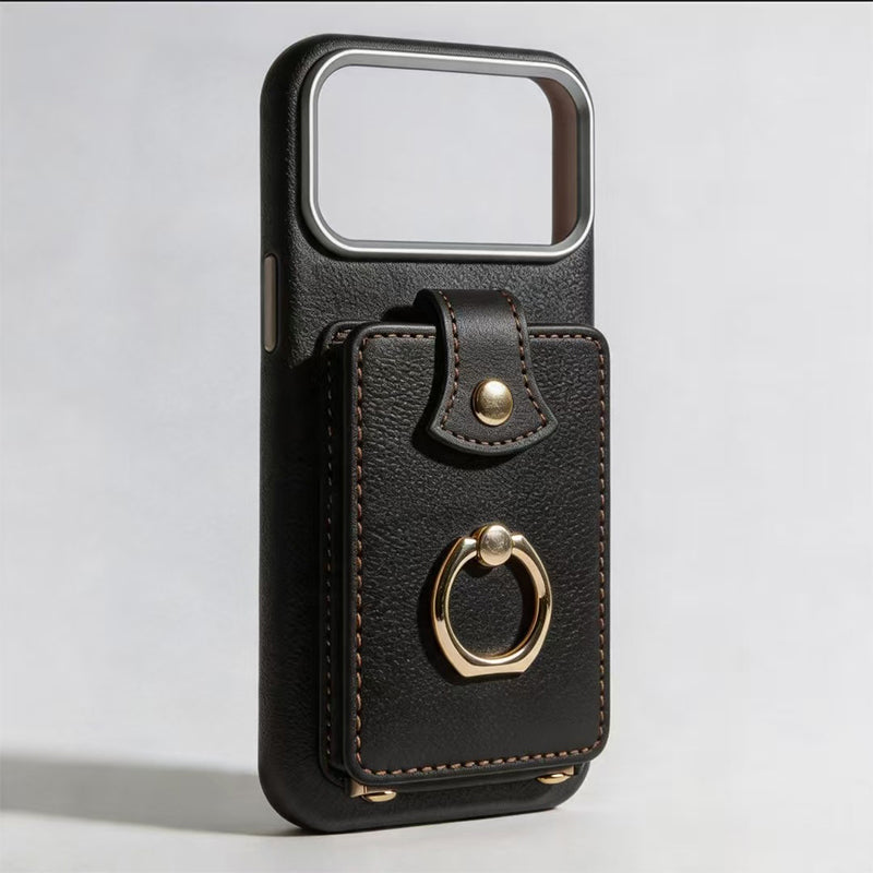 🧲 Magnetische Geldbörsenhülle mit Ringständer