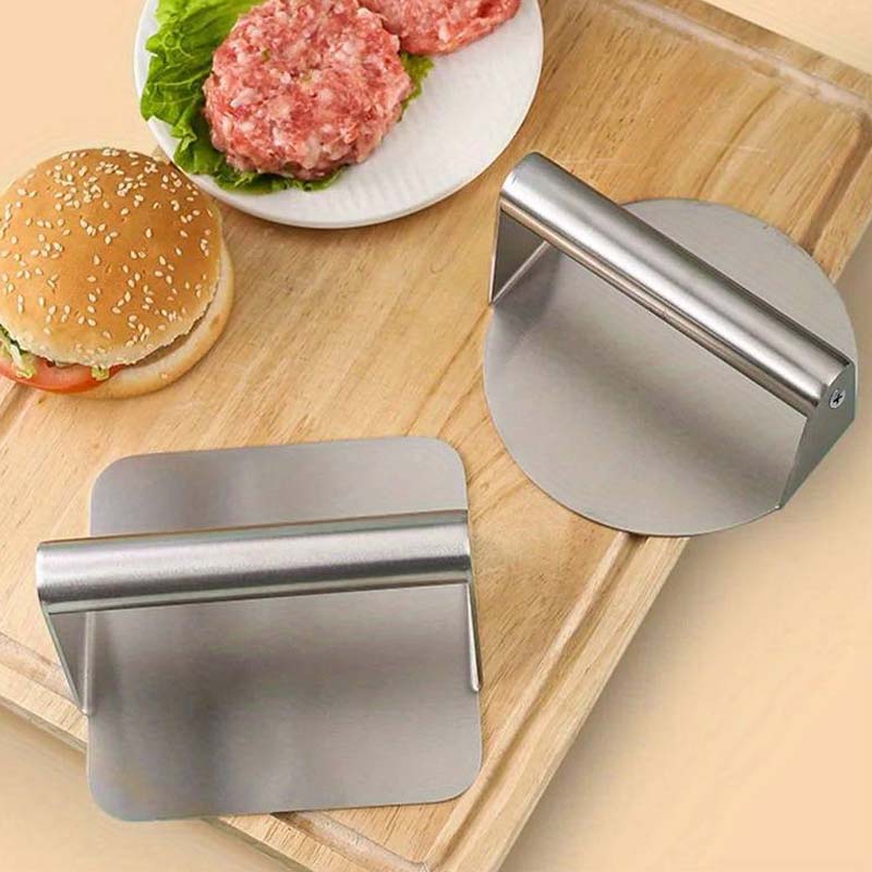 🔥 50 % RABATT! 🍔 Nie wieder ungleichmäßige Burger – Edelstahl‑Burger‑Presse für perfekte selbstgemachte Burger