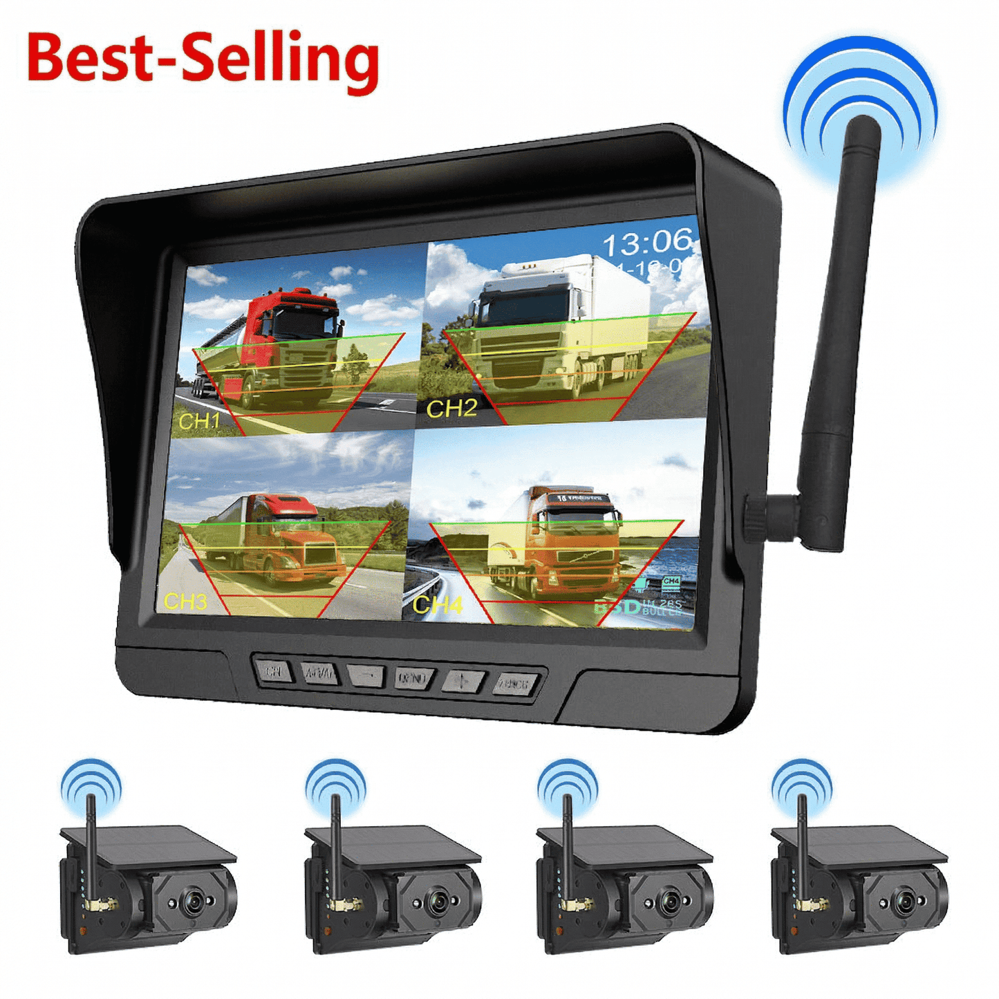 🔥🎁Neuer 50 %-RABATT🔥Drahtloses Rückfahrkamerasystem mit 1080p-H-Auflösung