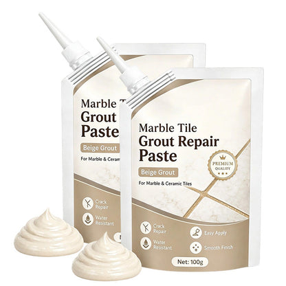🔥🎁 NEU: 50 % RABATT 🔥 Reparaturpaste für Fugen von beigen Marmorfliesen