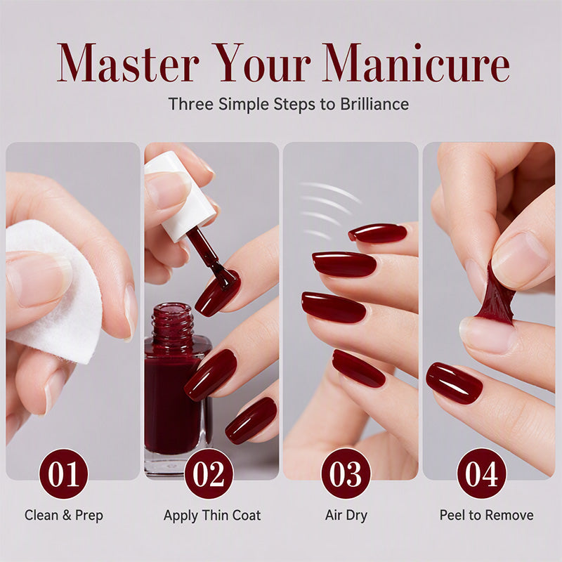 Peel-Off-Nagellack auf Wasserbasis