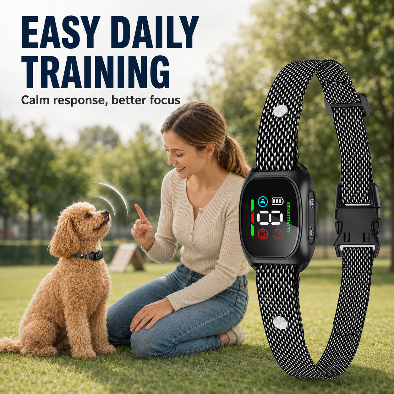 Intelligentes Anti-Bell-Halsband für Hunde