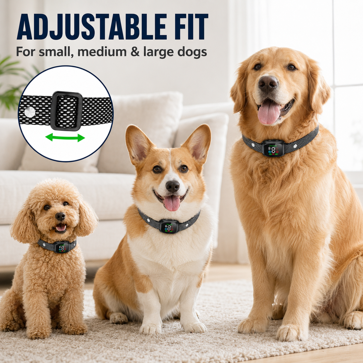 Intelligentes Anti-Bell-Halsband für Hunde