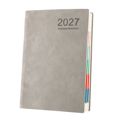 2027 Minimalistischer Tagesplaner Notizbuch
