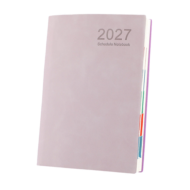 2027 Minimalistischer Tagesplaner Notizbuch