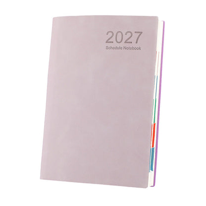 2027 Minimalistischer Tagesplaner Notizbuch