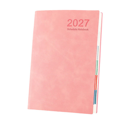 2027 Minimalistischer Tagesplaner Notizbuch