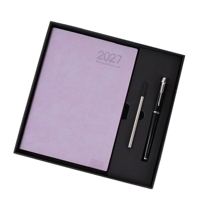 2027 Minimalistischer Tagesplaner Notizbuch