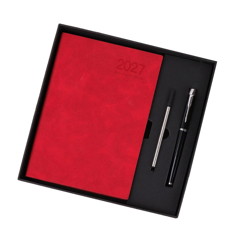 2027 Minimalistischer Tagesplaner Notizbuch